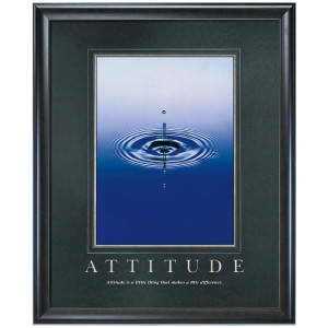 Attitude Drop Motivational Poster (733087)