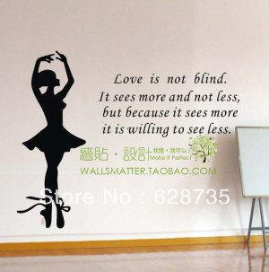 Romantic-Love-poem-in-English-Ballet-girl-wall-art-decal-stickers-free ...