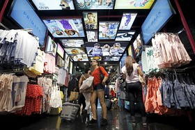 Customers shop at a Primark store on Oxford Street in London, England ...