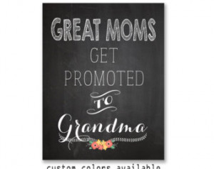 Mother's Day Gift Unique print Grandmother gift quote chalkboard art ...