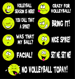 Long Sleeve Volleyball Emoticons Shirt is 100% Pre-shrunk Cotton ...