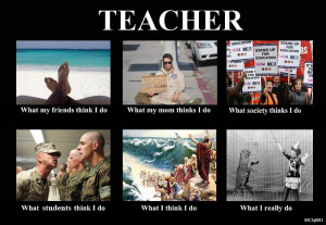 Teacher What others think I do poster