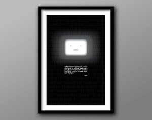 BMO Adventure Time Quote Poster // Light and Dark by TheGeekerie, $20 ...