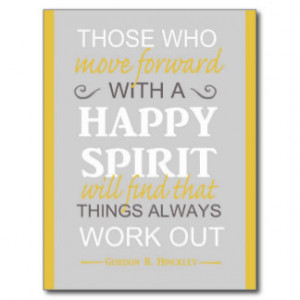 inspirational gordon b hinckley lds quote post card