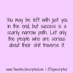 The Loneliness of Success