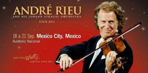 ... Andre Rieu estará acompañado por 60 músicos de su propia orquesta