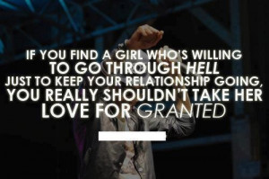 Don't take love for granted