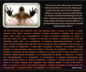 to the ego’s erroneous belief that we are separate and disconnected ...