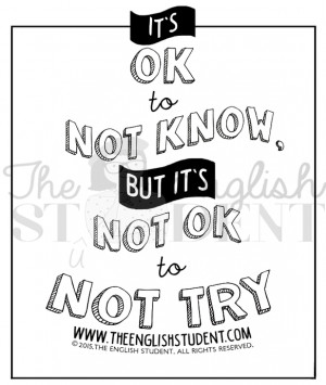 quotes on trying, ESL teaching resources, best educational blog, It