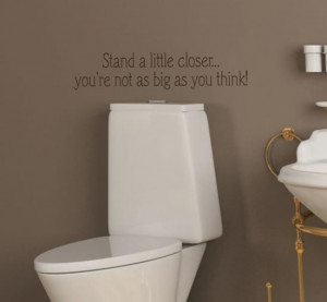 Funny Bathroom Wall Sticker Design