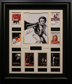 clint eastwood autographed framed movie clint eastwood autographed ...