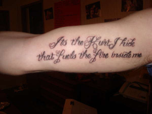 quote from Ray LaMontagne tattoo
