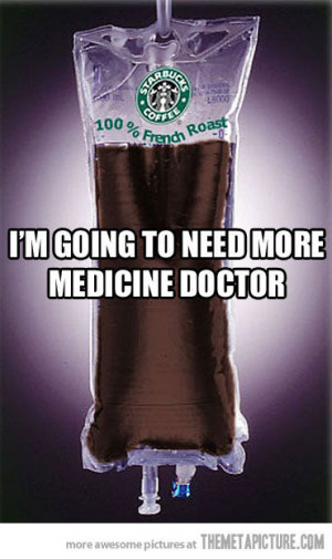 funny StarBucks coffee medical bag