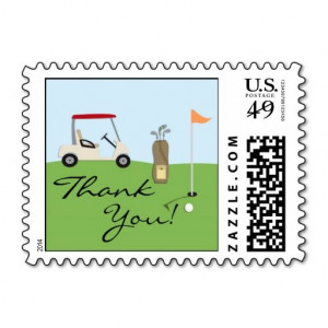 Thank You Golf Small Stamps. Wanna make each letter a special delivery ...