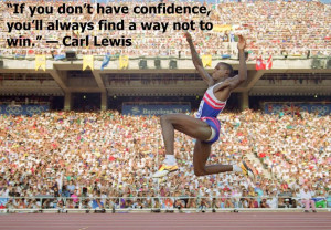 Carl Lewis on confidence