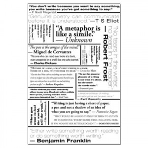 Inspirational quotes for the writer, $20