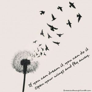 birds, dandelion, dream, fly, flyaway, free, life, photography, quotes ...