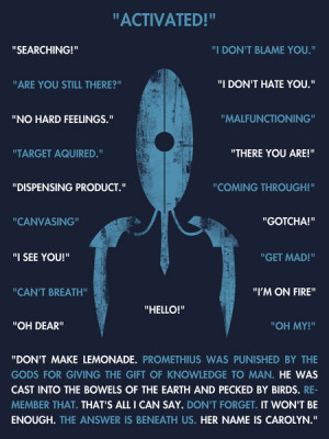 Portal 2 Quotes Portal portal 2- turret quotes