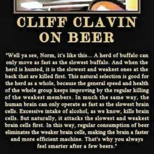 Cliff Clavin on beer