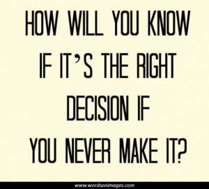 Making decisions quotes