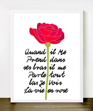 Quote Prints, Quotes Prints, Love Quotes, Edith Piaf Quotes