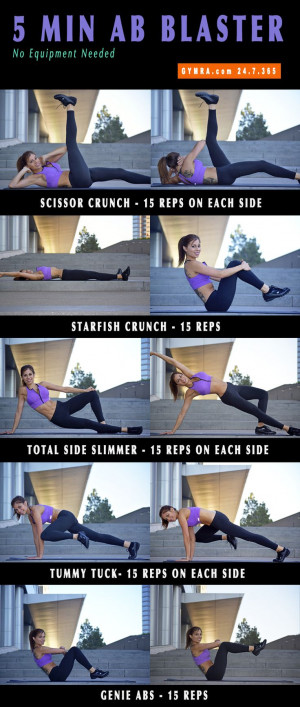 Tone up your #abs and slim down with these easy, yet effective moves ...