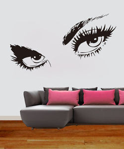 ... Sexy-Eye-Art-Diy-Character-Mural-Wall-Quote-Sticker-Decals-Inspiration