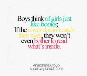 Boys treat girls just like books - quotes about boys | My Quotes ...