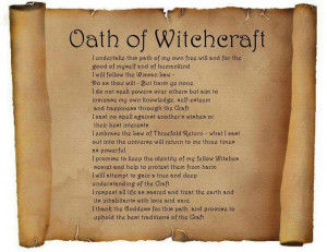 Oath of Witchcraft- you can purchase framed artwork and quotes, such ...