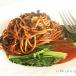 Vegetarian Recipe: Spaghetti with Minced Shiitake Mushrooms and Soy ...