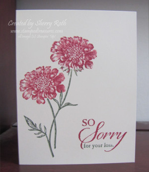 Field Flowers Sympathy Card