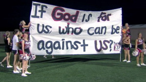 other religious-themed signs made by the high school and middle school ...