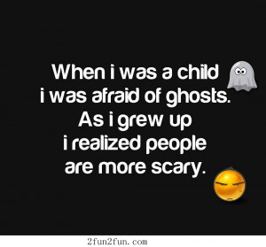 Ghosts and people