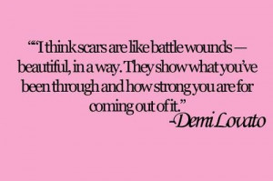 Demi lovato quotes sayings about scars