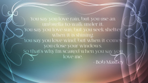 Bob Marley Quote Wallpaper by maryjuana90