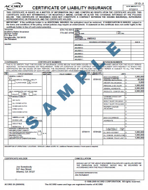 Certificate of Workers Compensation Insurance