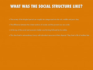 Mughal Empire Social Structure