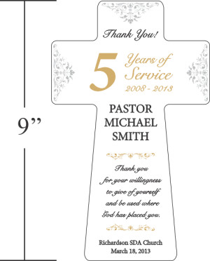Pastor Appreciation Gift Plaque (#467-1)