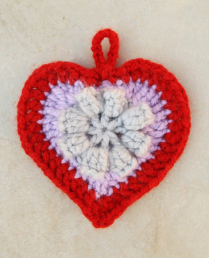 The Perfect Crocheted Heart Ornament For Any Time!