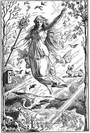 Eostre, Easter, paganism, pagan goddess
