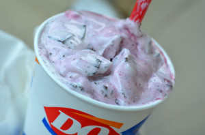 DQ's TripleBerry Brownie Blizzard of the Month for August