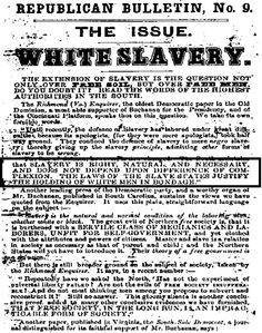 The Forgotten Cause Of The Civil War. White Slavery. More