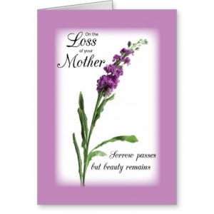 Quotes For Loss Of Mother Religious ~ Sympathy Quotes: Sympathy Quotes ...
