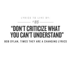 Bob Dylan The Times They Are A-Changin lyric quote