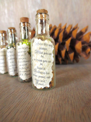 ... very Minute.... Message in a Bottle Inspirational Quote Message