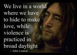 John Lennon quote on life
