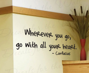 Confucius Wherever You Go With All Your Heart Inspirational ...