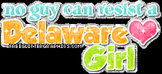 Delaware Girl Glitter Graphic