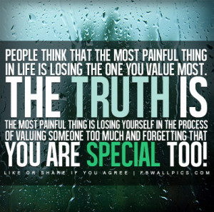 The Truth About The Most Painful Thing Quote Picture