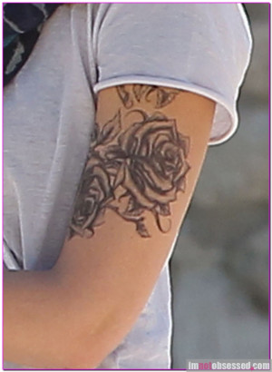 Upper Arm Rose Tattoos